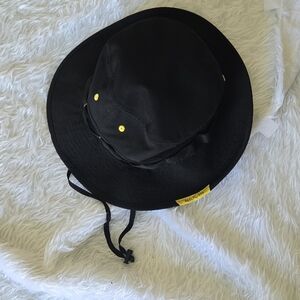 LGCV Black Bucket Hat with Yellow‎ Details